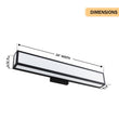 Load image into Gallery viewer, 24″W x 3.5″D x 4.72″H Black LED Wall Light with Integrated 20W LED 3CCT – Hardwired - LEDMyPlace