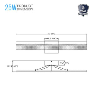 Bathroom Vanity Light Fixtures, 4000K (Cool White), Brushed Nickel Finish, Wall Mounting Light