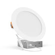 Load image into Gallery viewer, 6&quot; 12W LED Slim Panel Recessed Ceiling Light CCT 2700k 3000K 3500K 4000K 5000K, with Junction Box, Round