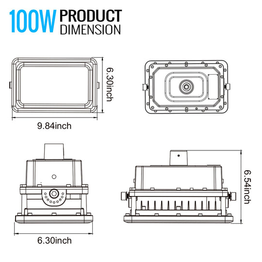 LED Explosion Proof Light, A Series, 5000K, Dimmable, 100-277V, 120° beam angle, 70CRI, UL Listed 100W