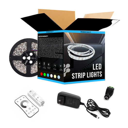 white-led-strip-light-24v-ip20-879-lumens-ft-with-power-supply-and-controller-kit