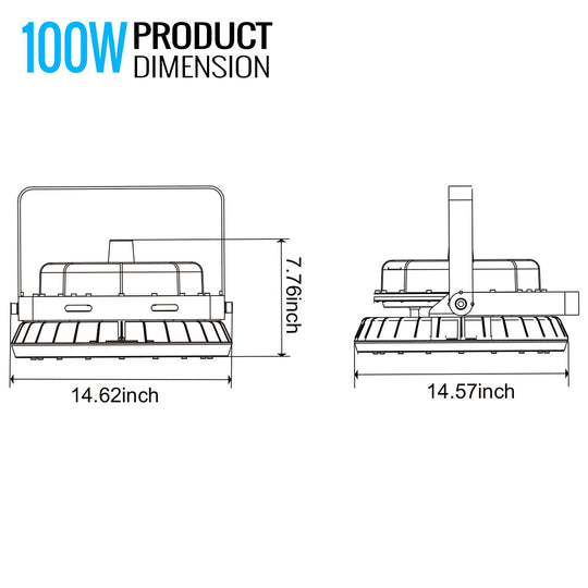 LED Explosion Proof Light, C Series, 5000K, Dimmable, 100-277V, 120° beam angle, 70CRI 100W