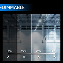 Load image into Gallery viewer, 2FT LED Linear High Bay Shop Light, 110W, 5700K, 15000LM, 120 - 277VAC, 0 - 10V Dim, UL DLC Listed, Linear Hanging Light for Warehouse Workshops - 2 Pack - LEDMyPlace