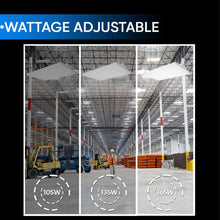 Load image into Gallery viewer, 2FT Linear LED High Bay Light 105W/135W/165W Wattage Adjustable, 4000k/5000K/6500K CCT Changeable, Dip Switch, 0 - 10V Dim, 120 - 277V Input Voltage, ETL, DLC 5.1 Listed - LEDMyPlace