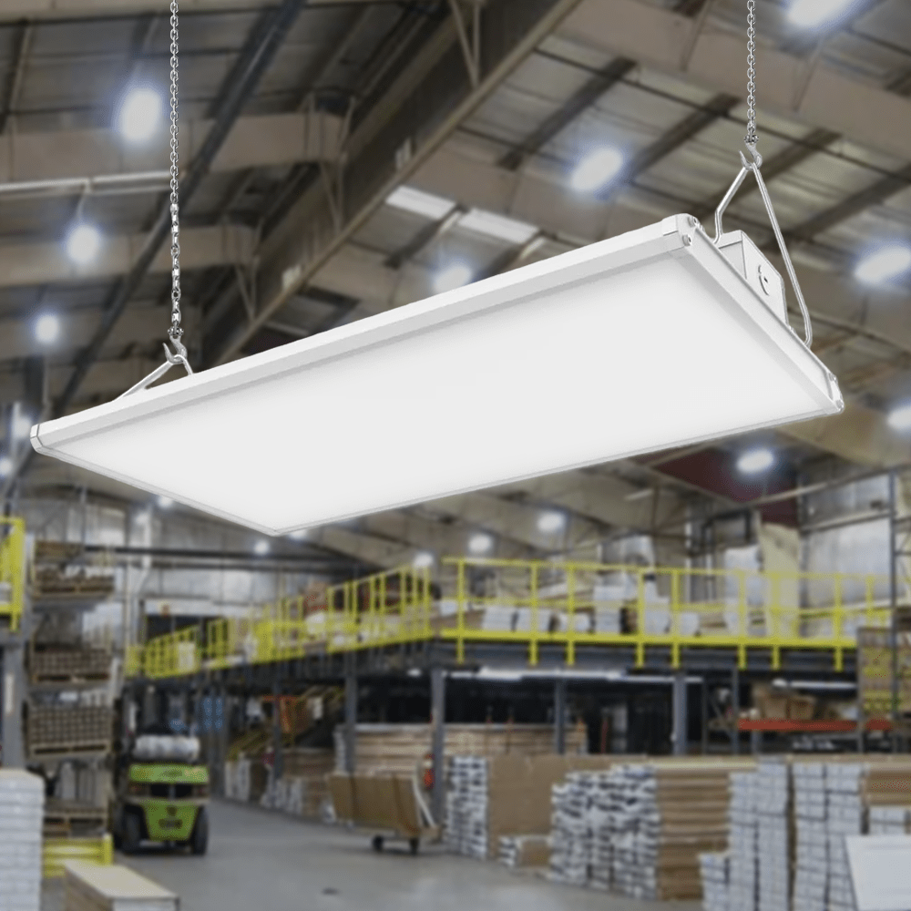 2FT Linear LED High Bay Light 105W/135W/165W Wattage Adjustable, 4000k/5000K/6500K CCT Changeable, Dip Switch, 0 - 10V Dim, 120 - 277V Input Voltage, ETL, DLC 5.1 Listed - LEDMyPlace