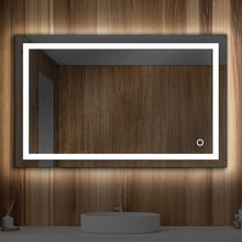 Load image into Gallery viewer, 36 in. x 48 in. Vanity Mirror with Lights, Anti - Fog, CRI 90+, Makeup Mirror with Lights, Touch Switch Control, CCT Adjustable With Remembrance, LED Mirror for Bathroom, Inner Window Style - LEDMyPlace