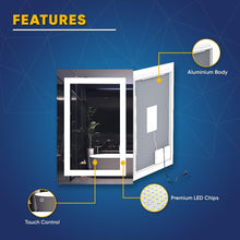 Load image into Gallery viewer, 36 in. x 48 in. Vanity Mirror with Lights, Anti - Fog, CRI 90+, Makeup Mirror with Lights, Touch Switch Control, CCT Adjustable With Remembrance, LED Mirror for Bathroom, Inner Window Style - LEDMyPlace