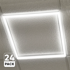 2x2 FT LED T-Bar Panel Light, 20W/30W/40W Wattage adjustable, 3000K/4000K/5000K CCT Changeable, 4800LM, >80 CRI, Dimmable, ETL, DLC Listed, For Offices, Schools, Hospitality, Retail