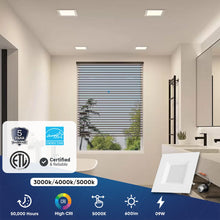 Load image into Gallery viewer, 4 Inch LED Recessed Lighting, 9W, Square, ETL, Energy Star Listed, Triac Dimming, Recessed Downlights For Kitchens, Family Room, Closets, Hallways, Doorways, Basement - LEDMyPlace