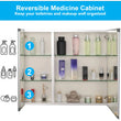 Load image into Gallery viewer, 30 x 26 Inches Frameless Medicine Cabinet with Mirror, Double Sided Mirror, 2 Doors 3-Adjustable Shelves, Large&amp;Small Door Design, Soft-Closing, Surface Mount or Recessed Medicine Cabinets for Bathroom, Bedroom, Hotel