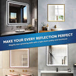 Load image into Gallery viewer, Bathroom Vanity LED Lighted Mirrors with Frame, CCT Remembrance, Defogger, Magnum Style