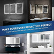 Load image into Gallery viewer, LED Bathroom Mirror Medicine Cabinet, Double Sided Mirror, On/Off Switch, Hector Style