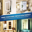 Load image into Gallery viewer, LED Bathroom Mirror Medicine Cabinet, Double Sided Mirror, On/Off Switch, Hector Style