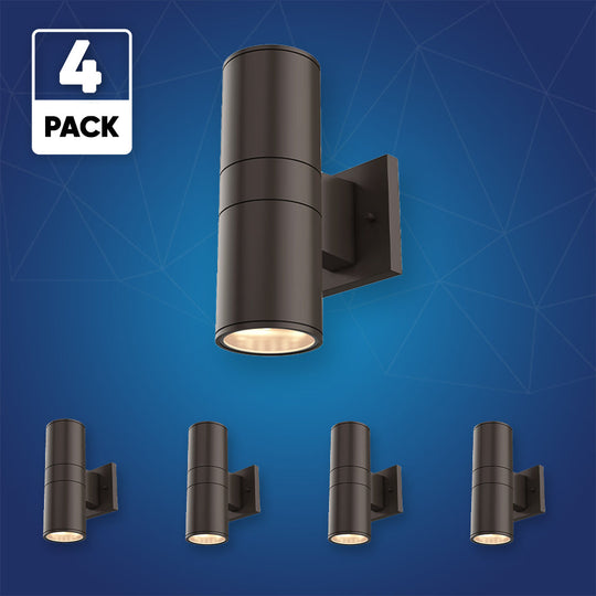 Cylinder Lights - Outdoor Wall Lighting - 2x36W, AC100- 277V, LED Up & Down Light, Double Side (White Light)