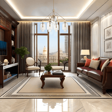 Load image into Gallery viewer, 5 - Light Modern Glass Bell Shade Round Chandelier Diam 35.5&quot;, Brass Finish Hardware with Clear Glass, 27.5&quot; Height, 120V, Bulb Type B10, Socket Type E12, Max wattage Per Socket 60W - LEDMyPlace