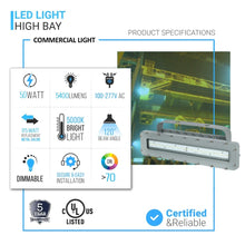 Load image into Gallery viewer, 50 Watt 2FT LED Explosion Proof Linear Light, I Series, Dimmable, 5000K, 5400LM, AC100 - 277V, IP66, Hazardous Location Lighting Fixtures - LEDMyPlace