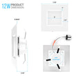 Load image into Gallery viewer, 6 Inch LED Recessed Lighting, 12W, Square, Baffle Trim, ETL, Energy Star Listed, Dimmable, Recessed Downlights For Closets, Kitchens, Hallways, Doorways, Basement - LEDMyPlace