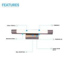 Load image into Gallery viewer, Cylinder Shape Integrated LED Bath Bar Light