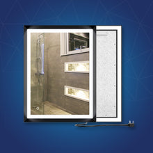 Load image into Gallery viewer, Bathroom Vanity LED Lighted Mirrors with Frame, CCT Remembrance, Defogger, Magnum Style