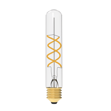 Load image into Gallery viewer, 6W Vintage Exposed Filament Clear Glass LED T10L with a Medium E26 Base Light Bulb, 450 Lumen, 2700K, 120V/60Hz, Dimmable - LEDMyPlace