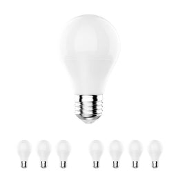 LED Light Bulb A19 - Dimmable 9.8W, 6500K, 800 Lumens, Crystal White (E26)