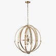 Load image into Gallery viewer, 9 - Light Brass Finish Hardware with Nature Brown Corn Leaf Rope Pendant Light, E12 Base - LEDMyPlace