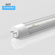 Load image into Gallery viewer, Hybrid T8 4ft LED Tube/Bulb - 22w/18w/15w/12w Wattage Adjustable, 130lm/w, 3000k/4000k/5000k/6500k CCT Changeable, Frosted, Base G13, Single End/Double End Power - Ballast Compatible or Bypass