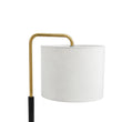 Load image into Gallery viewer, 12″D x 23″H Modern Desk Lamp with White Linen Shade – Black or Brushed Brass Finish - 4 Pack