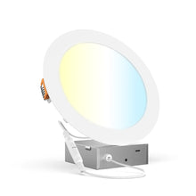 Load image into Gallery viewer, 4&quot; 9W LED Slim Panel Recessed Ceiling Light CCT 2700k 3000K 3500K 4000K 5000K, with Junction Box, Round