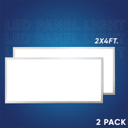 2 ft. x 4 ft. LED Flat Panel Light 50W/60W/72W Wattage Adjustable, 4000k/5000K/6500K CCT Changeable, Dip Switch, 0-10V Dim, 120-277V, ETL, DLC 5.1, Recessed Back-lit Fixture