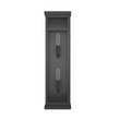 Load image into Gallery viewer, 2-Light Wall Sconce, E12 Holder, 2X40W, Matte Black, Rectangular, Clear Glass Panels, 22 1/4&quot; H x 5 1/2&quot; W, Extends 6&quot; from the wall