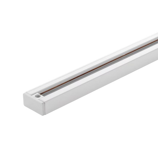 4FT Track Lighting ,Single Circuit 3-Wire System with End Cap, White Finish with 2438mm Track