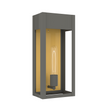 Load image into Gallery viewer, 1-Light, Outdoor Wall Sconce Light, Outdoor Lantern, E26 Socket 1X60W, Clear Glass Panels, Matte Black, 18&quot; H x 7 1/2&quot; W, Extends 5 1/2&quot; from the wall