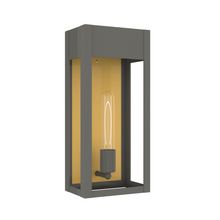 Load image into Gallery viewer, 1-Light, Outdoor Wall Sconce Light, Outdoor Lantern, E26 Socket 1X60W, Clear Glass Panels, Matte Black, 18&quot; H x 7 1/2&quot; W, Extends 5 1/2&quot; from the wall