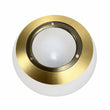 Load image into Gallery viewer, 6.5″W x 10″H x 8″E Burnished Brass Wall Sconce with Frosted White Acrylic Shade and E26 Rocker-Switch Light - 4 Pack