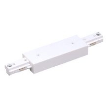 Load image into Gallery viewer, 120-Volt H Track Lighting Single Circuit 3-Wire Track Connector in White Finish