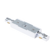 Load image into Gallery viewer, 120-Volt H Track Lighting Single Circuit 3-Wire Track Connector in White Finish