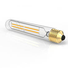 Load image into Gallery viewer, E26 8W Vintage LED Bulb T10 LED Tubular Bulb, 4-Filament Light Bulb, Dimmable, 2700K, 120V/60Hz, 900LM, Clear