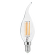 Load image into Gallery viewer, 6W Filament LED Bulb, 2700K, 500LM, 120V/60Hz, 4-filament, E12, Candelabra Light Bulbs, Dimmable, Clear