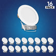 Load image into Gallery viewer, Ultra-Thin 6-Inch LED Recessed Ceiling Lights with Junction Box: 12W, 900LM, Suitable for Damp Locations, Triac Dimmable LED Downlight, ETL and Energy Star Listed