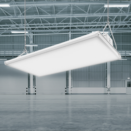 4FT Linear LED High Bay Light: Adjustable Wattage (165W/200W/225W), Changeable CCT (4000k/5000K/6500K), Dip Switch, 0-10V Dimming, Wide Input Voltage Range (120-277V), ETL, DLC 5.1 Listed