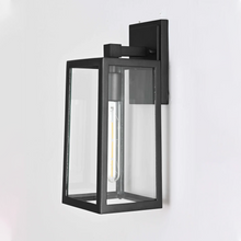 Load image into Gallery viewer, 1-Light, Wall Mount Light with Clear Glass, Black, Wall Lamp for Outside House