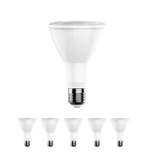 Load image into Gallery viewer, 120v-12w-par30-dim-800lm-5000k-cri90-15000h-ul-es