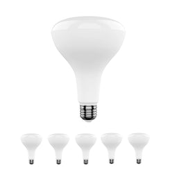 LED BR40 Light Bulbs - 5000K, 15.5Watt - 55Watt Equivalent - Energy Star