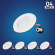 Load image into Gallery viewer, Baffle-trimmed 5 in. and 6 in. Recessed LED Downlight: 15W, 1100LM, Dimmable, Energy Star &amp; ETL Listed, Easy Retrofit Installation - LED Can Lights