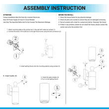 Load image into Gallery viewer, 2-lights-wall-sconce-with-white-glass-shade