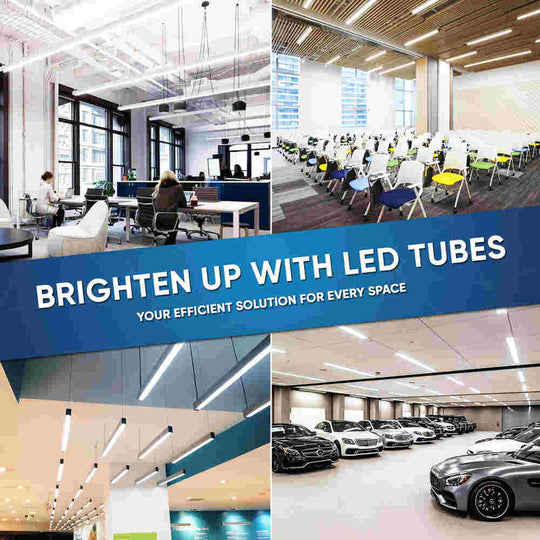 T8 4ft LED Tube Light Glass, 18W, 4000K, 1800 Lumens, Clear, Plug N Play (Check Compatibility List; Not Compatible with all ballasts)