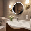 Load image into Gallery viewer, Round LED Lighted Bathroom Vanity Mirror