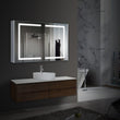 Load image into Gallery viewer, led-lighted-bathroom-mirror-cabinet-double-sided-mirror-on-off-switch-benign-style