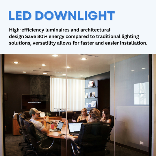 Baffle-trimmed 5 in. and 6 in. Recessed LED Downlight: 15W, 1100LM, Dimmable, Energy Star & ETL Listed, Easy Retrofit Installation - LED Can Lights